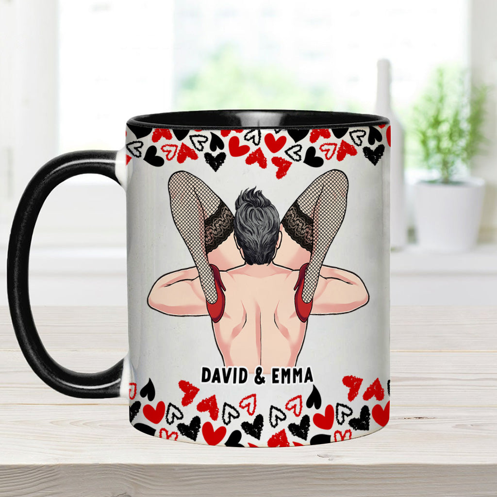 „Ich liebe dein Gesicht“ – personalisierte Tasse für Paare