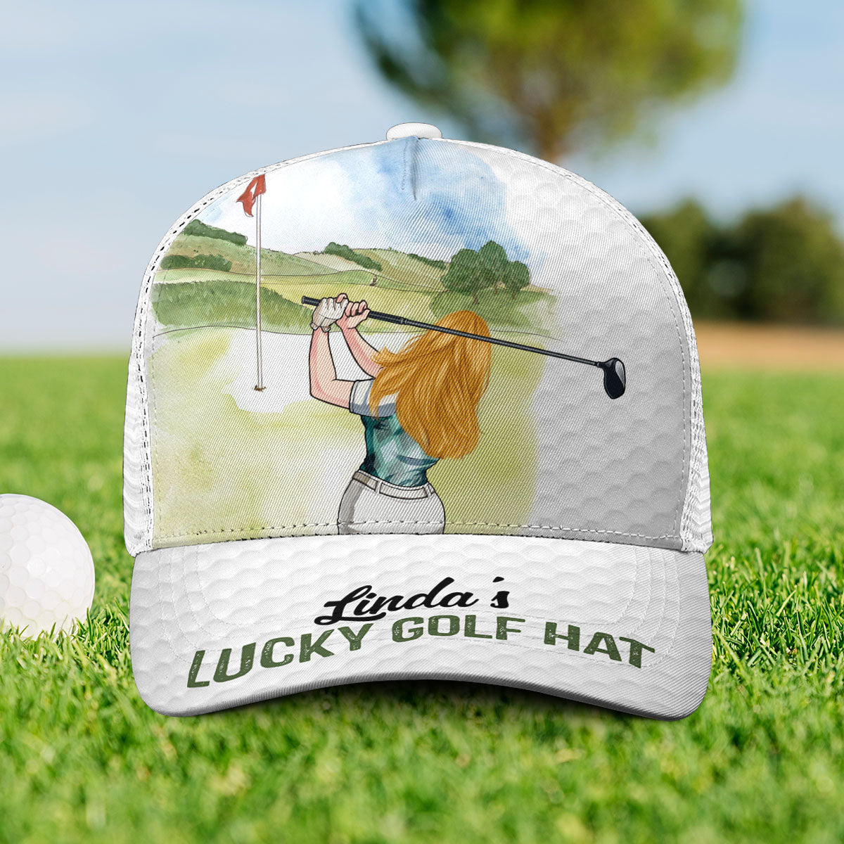 Meine Glücksgolfkappe – Personalisierte Golf-Truckermütze