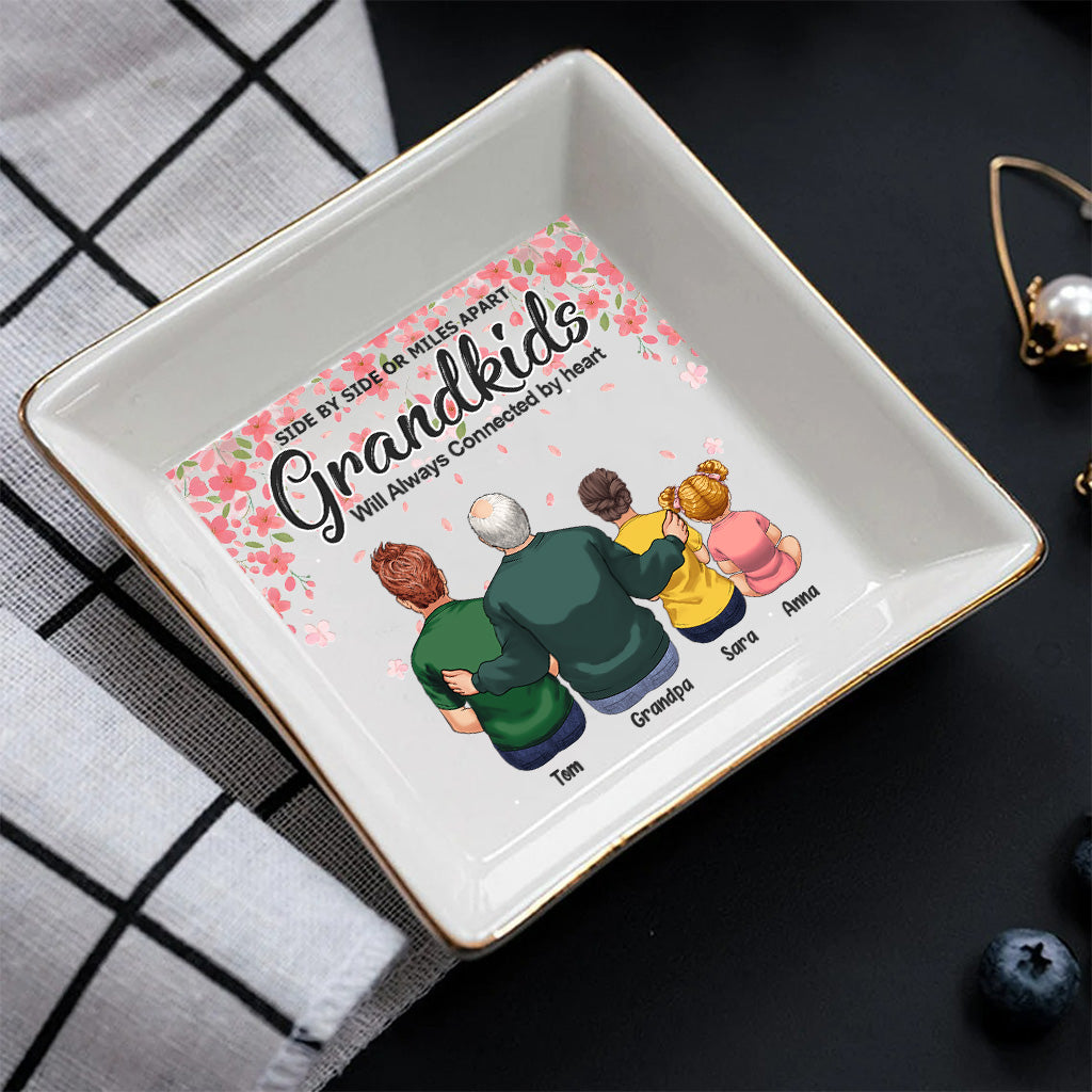 Seite an Seite – Geschenk für Oma und Opa – Personalisierte Schmuckschale