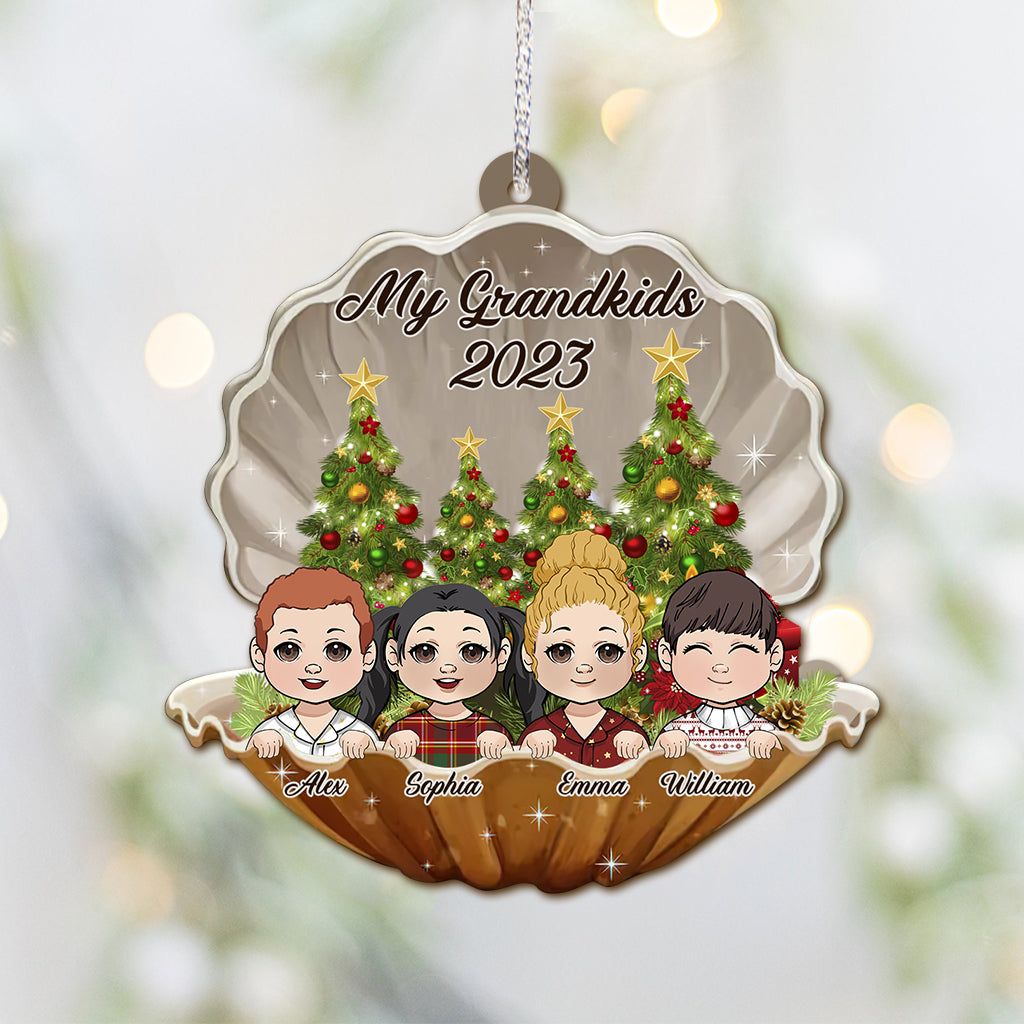 Meine Enkelkinder – Personalisierter Oma-Weihnachtsbaumschmuck