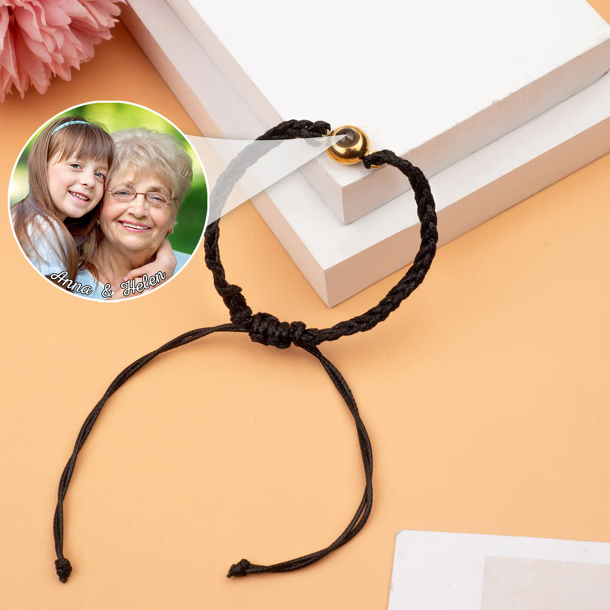 Meine Enkelkinder – Geschenk für Oma – Personalisiertes Projektionsarmband