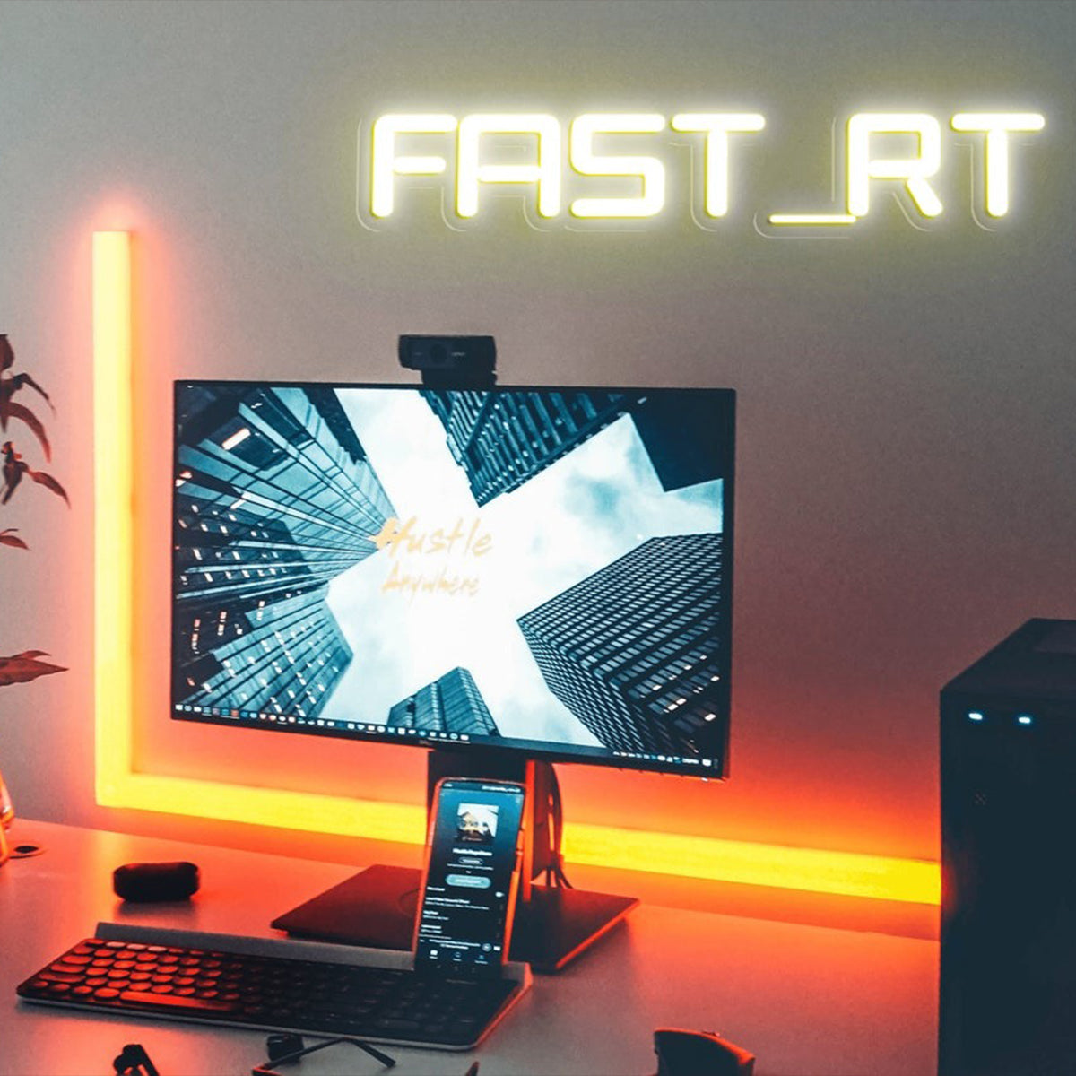 Gamerzimmer – Personalisierte Videospiel-Neonreklame