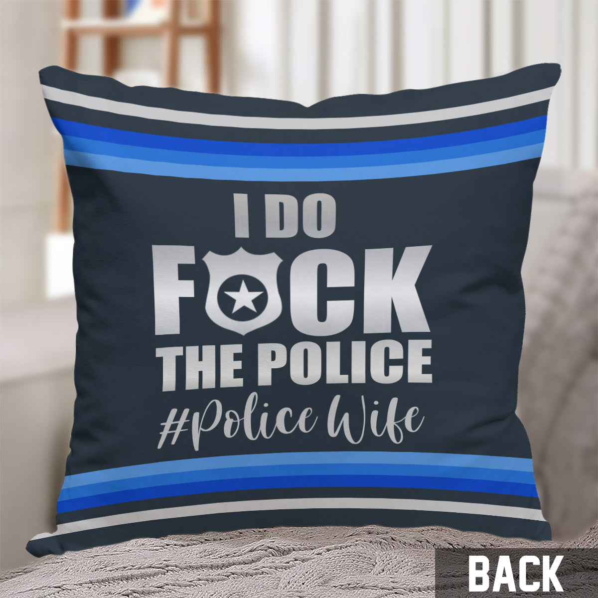 Ich liebe die Polizei – Personalisiertes Pärchenkissen