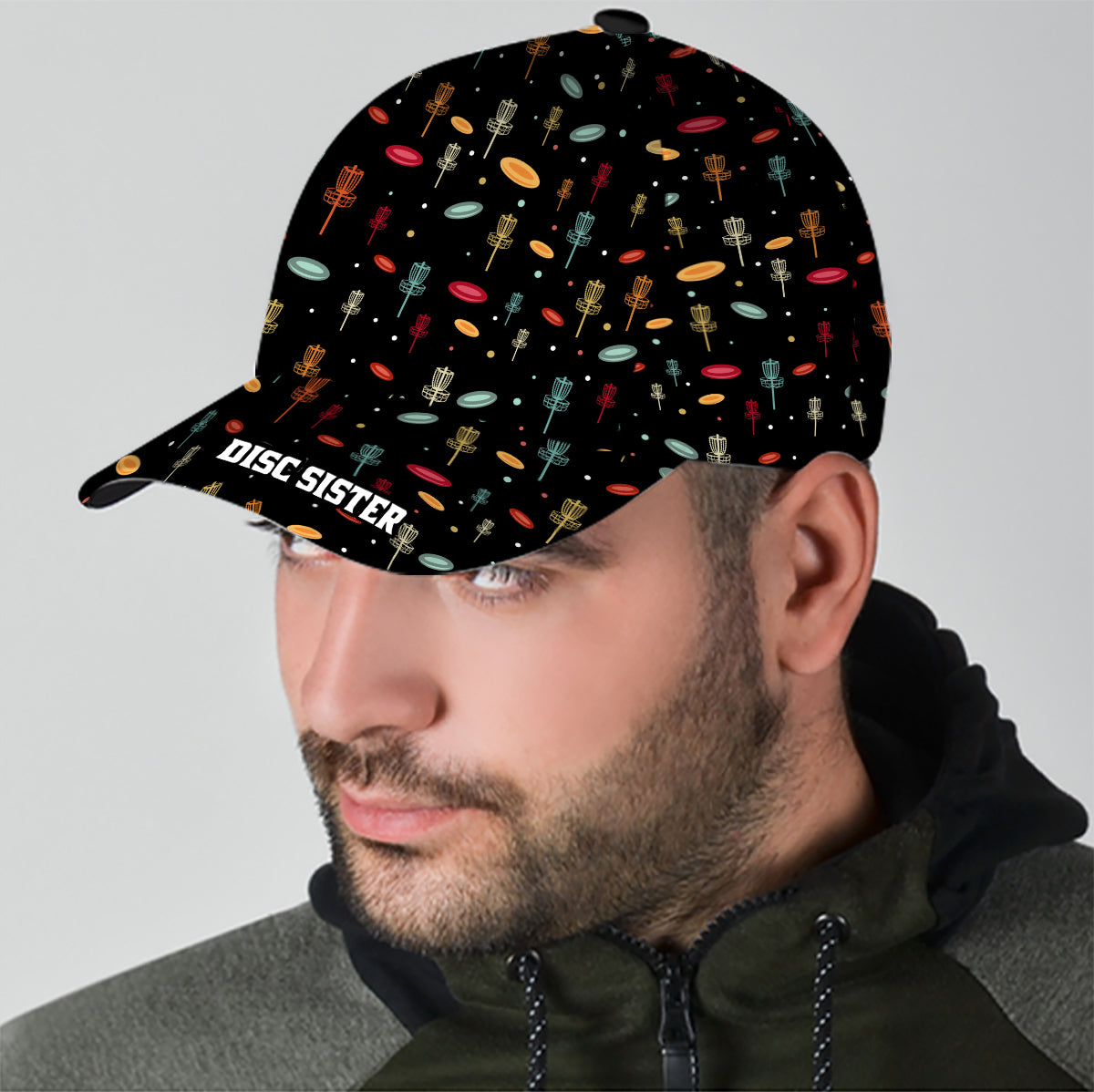 Disc Daddy – Disc-Golf-Geschenk für Papa, Opa, Mama, Oma – Personalisierte klassische Kappe