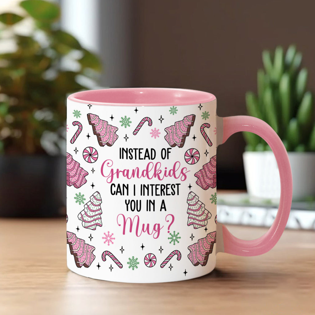 Statt Enkelkinder – Geschenk für Mama – Personalisierte Tasse mit Akzent