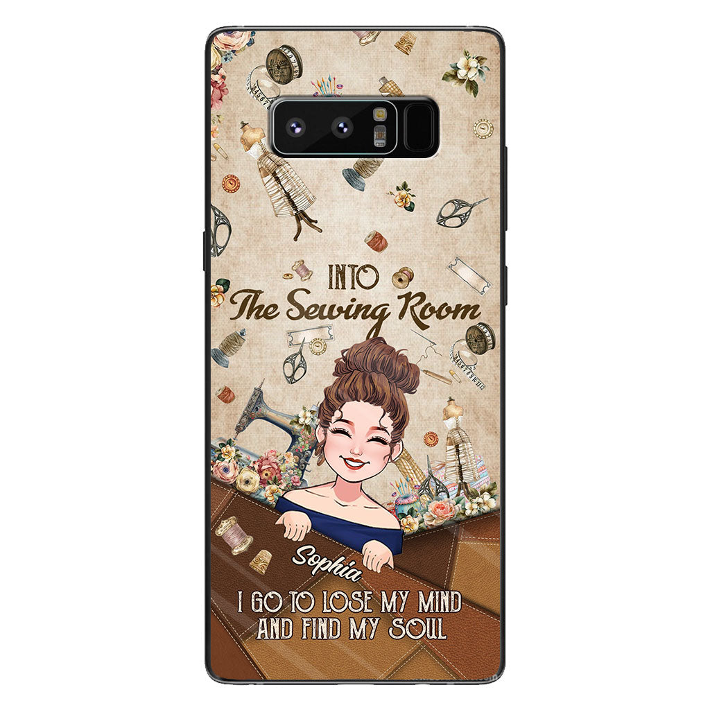 And Into The Sewing Room I Go - Personalized Sewing Phone Case