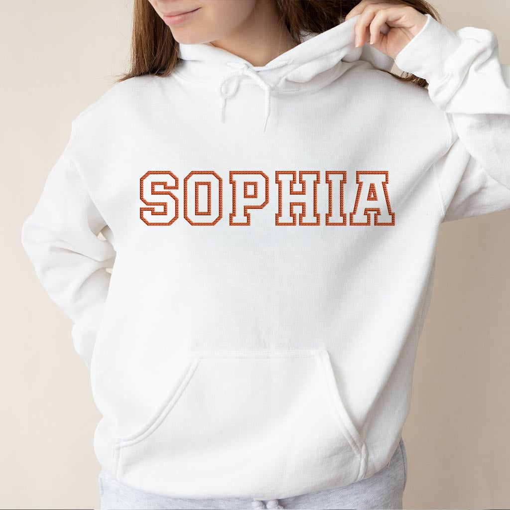 Personalisierter Hoodie mit Stickerei für die Tochter – individueller Name
