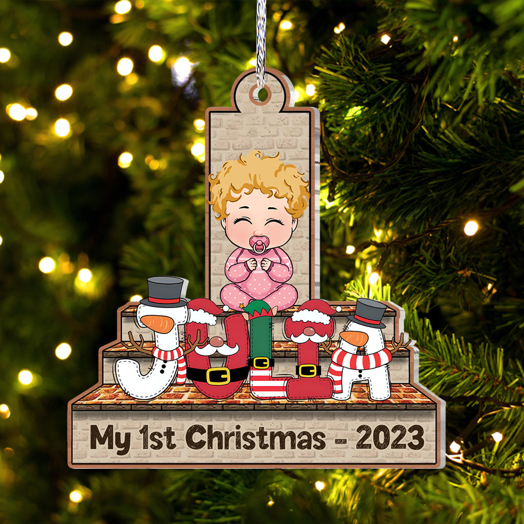 Merry Christmas - Personalized Kid Ornament