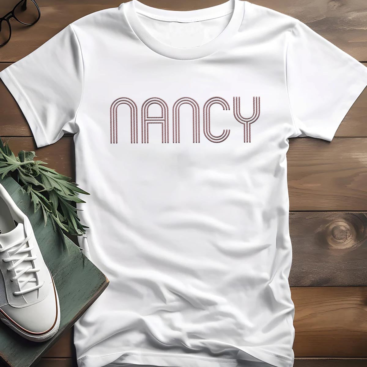 Personalisiertes T-Shirt mit Stickerei für deine beste Freundin – Individueller Name