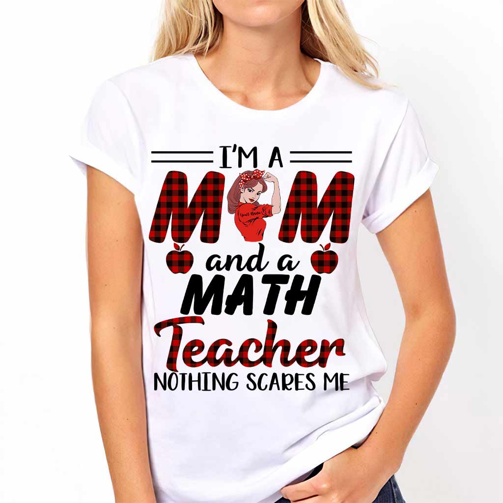 Ich bin Mutter und Lehrerin – personalisiertes T-Shirt und Hoodie