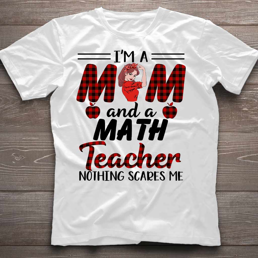 Ich bin Mutter und Lehrerin – personalisiertes T-Shirt und Hoodie