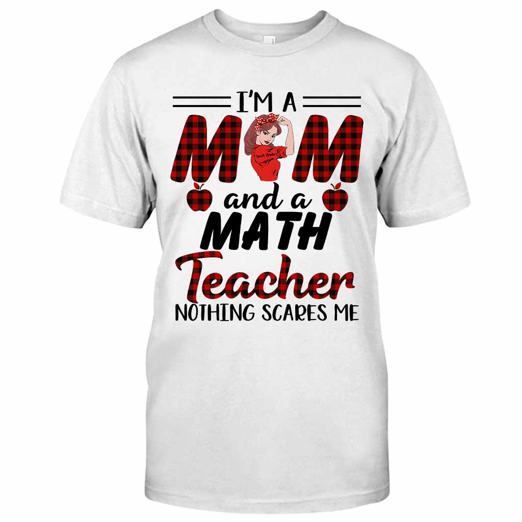 Ich bin Mutter und Lehrerin – personalisiertes T-Shirt und Hoodie