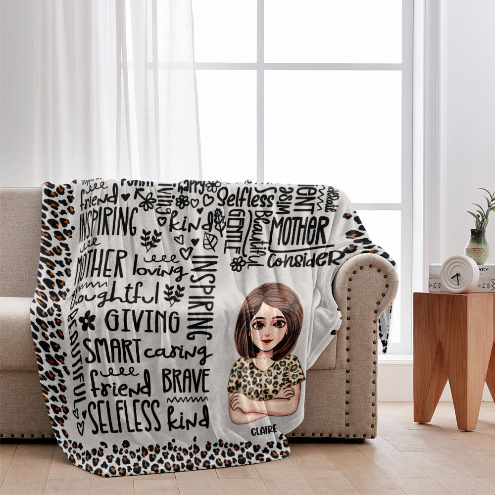 Mom You Are Beautiful - Personalized Mother's Day Mother Blanket