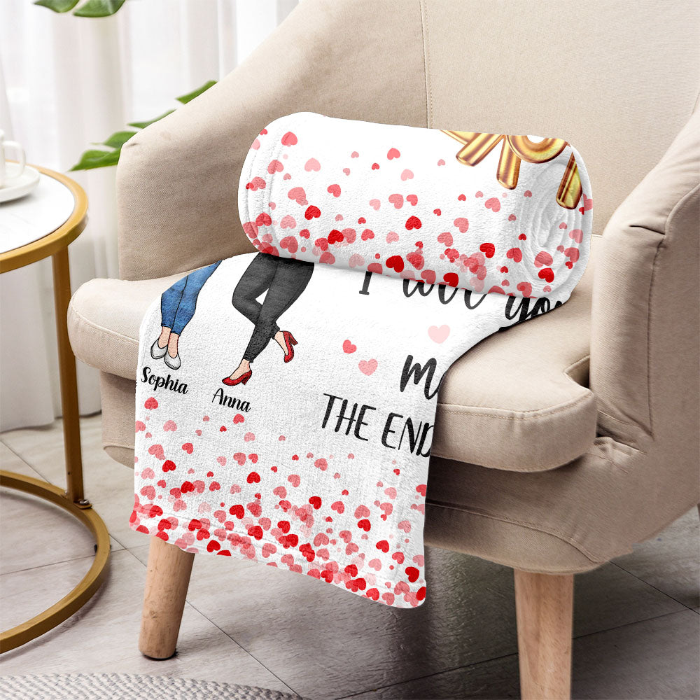 Ich liebe dich mehr – Personalisierte Muttertagsdecke