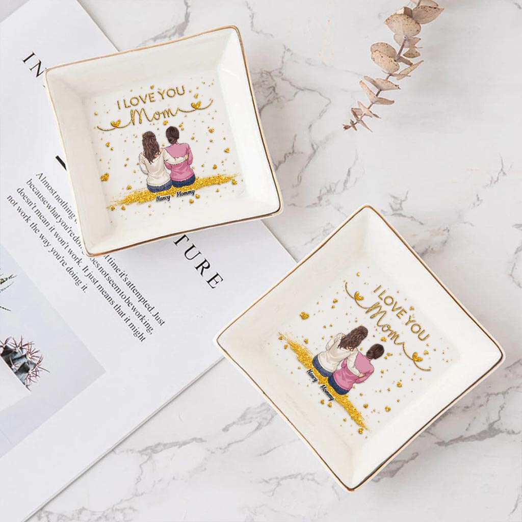 Ich liebe dich, Mama – Personalisierte Schmuckschale für Mütter