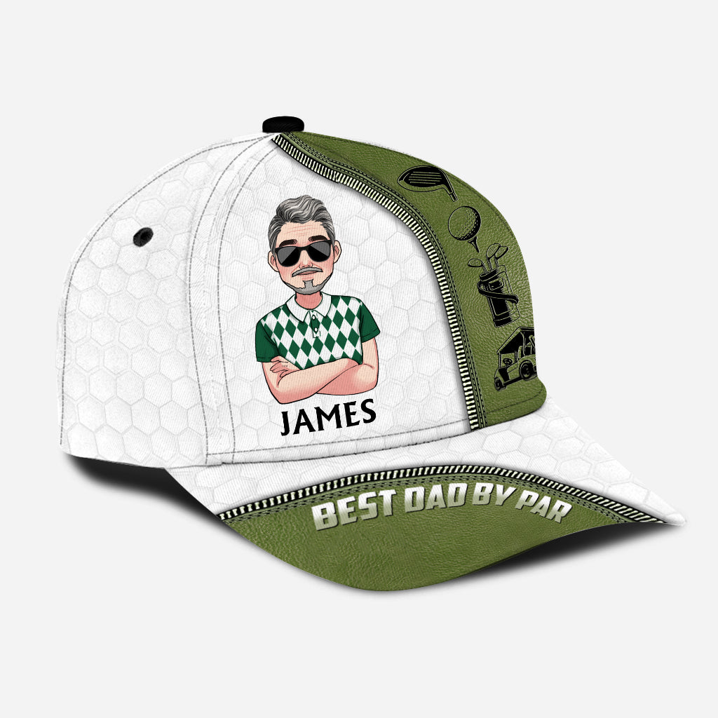 Bester Papa von Par - Personalisierte Golf Classic Cap