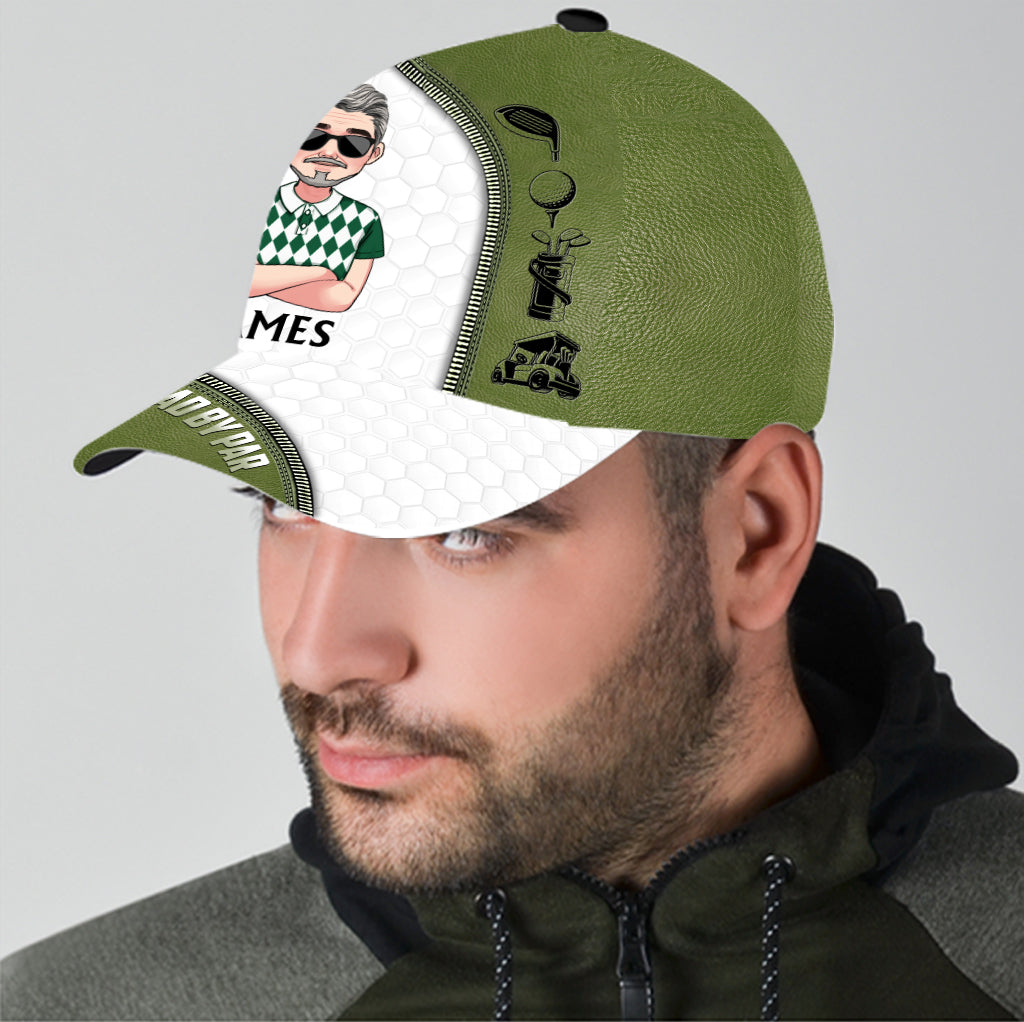 Bester Papa von Par - Personalisierte Golf Classic Cap