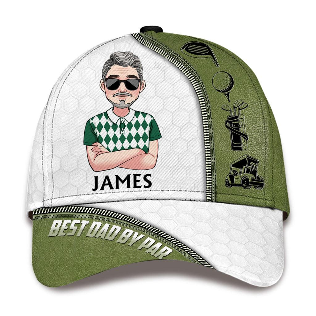 Bester Papa von Par - Personalisierte Golf Classic Cap