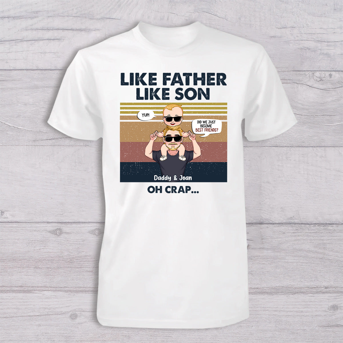 Did We Just Become Best Friends? - Gift for dad, newborn, baby/infant (0-1 year), new dad - Personalized Set