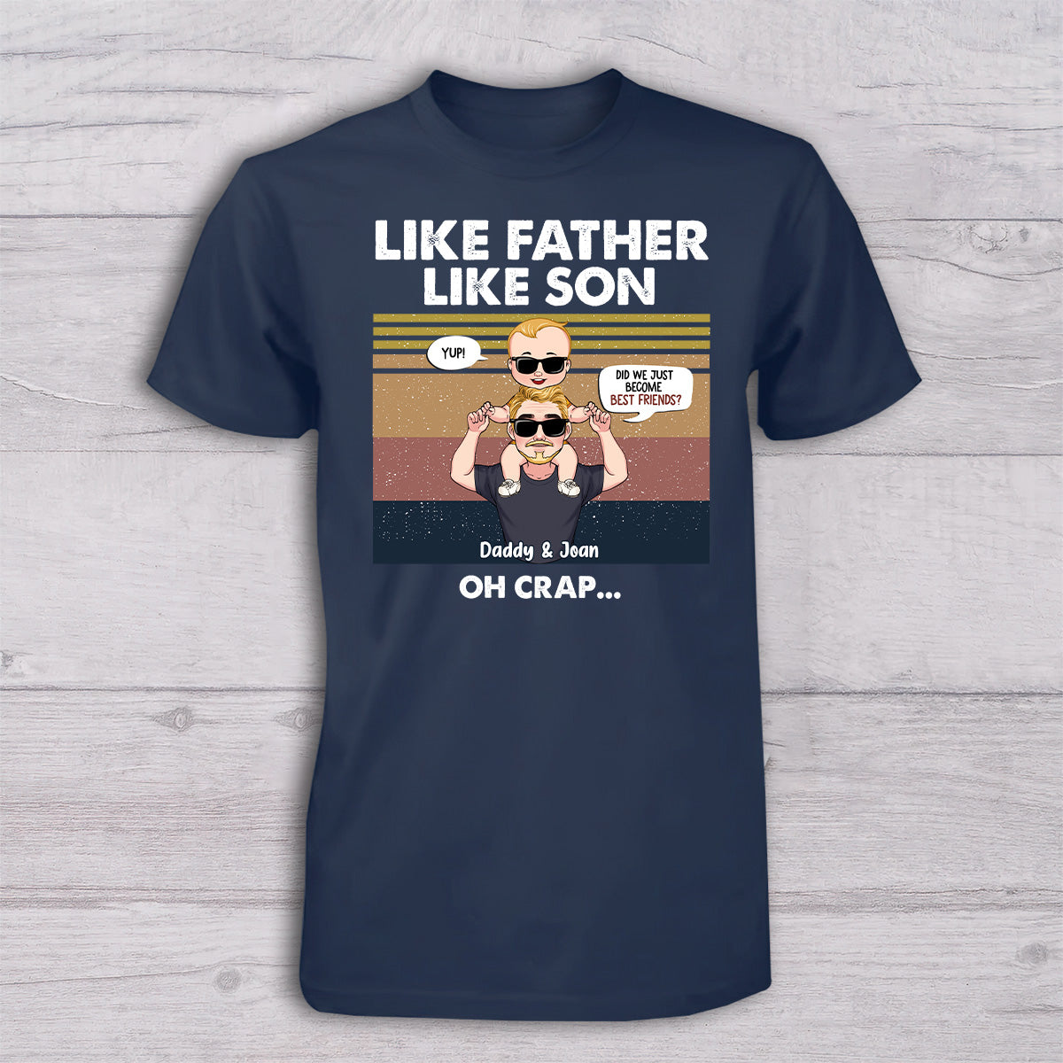 Did We Just Become Best Friends? - Gift for dad, newborn, baby/infant (0-1 year), new dad - Personalized Set