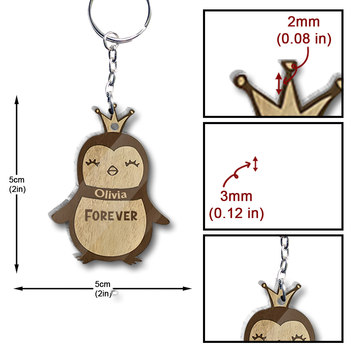 Let's Do This Forever - Personalized Couple Keychain