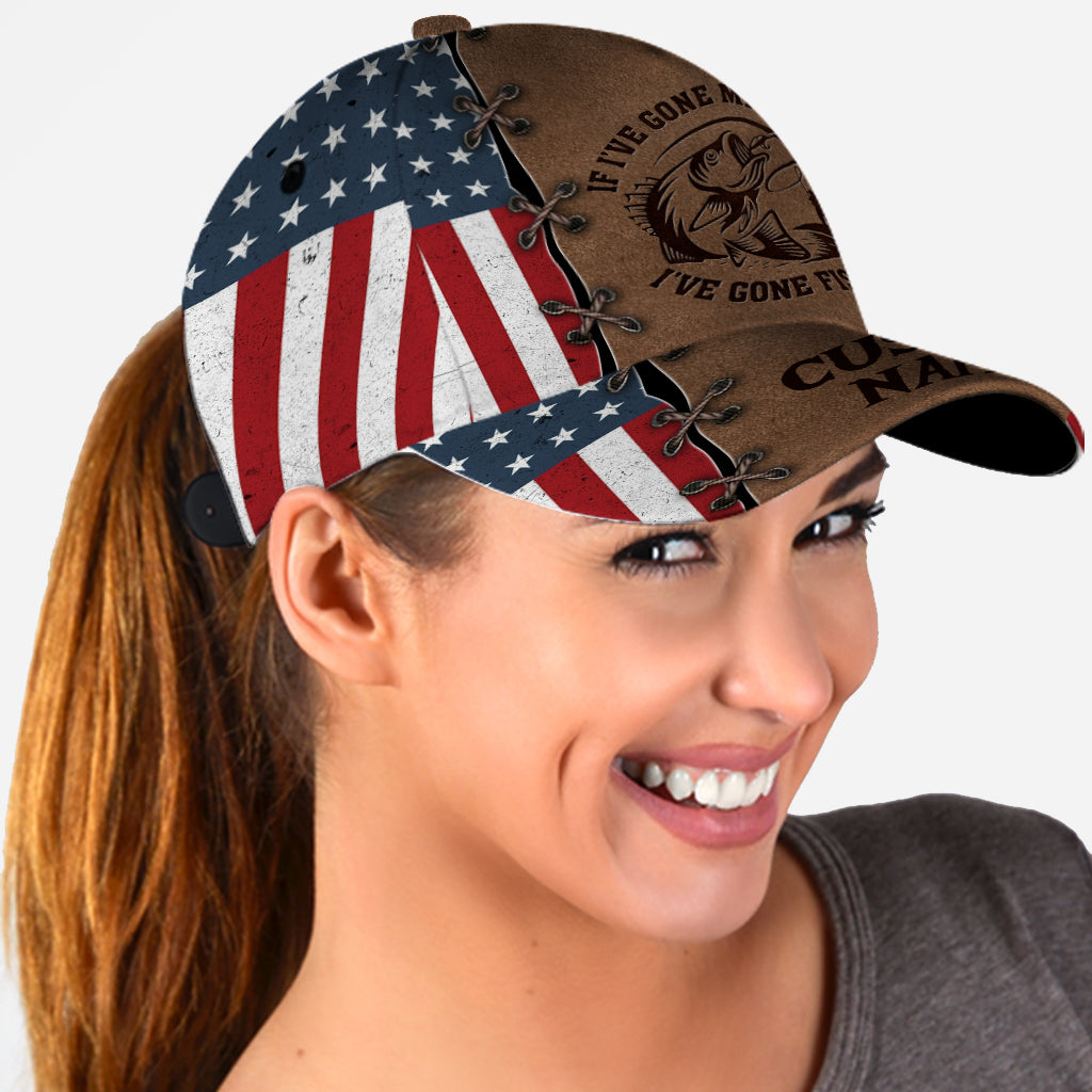 Ich bin angeln gegangen – Personalisierte Angel-Klassikerkappe