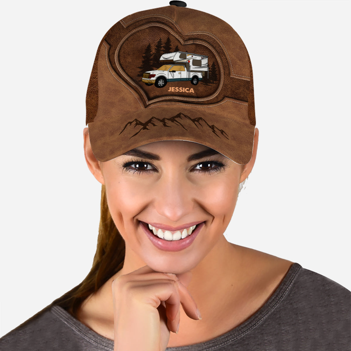 Happy Camper – Personalisierte Camping-Klassiker-Kappe