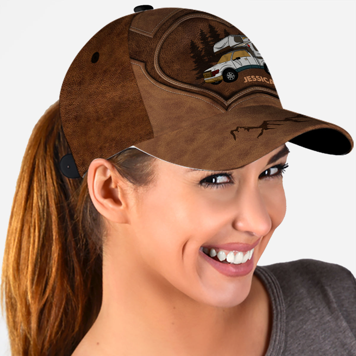 Happy Camper – Personalisierte Camping-Klassiker-Kappe