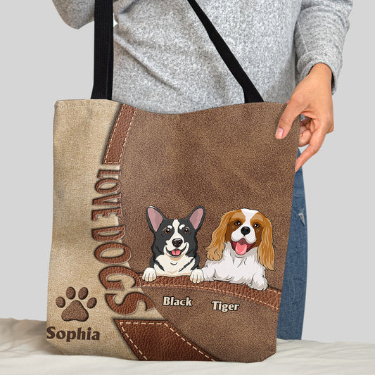 Love DogCat - Personalized Dog Tote Bag