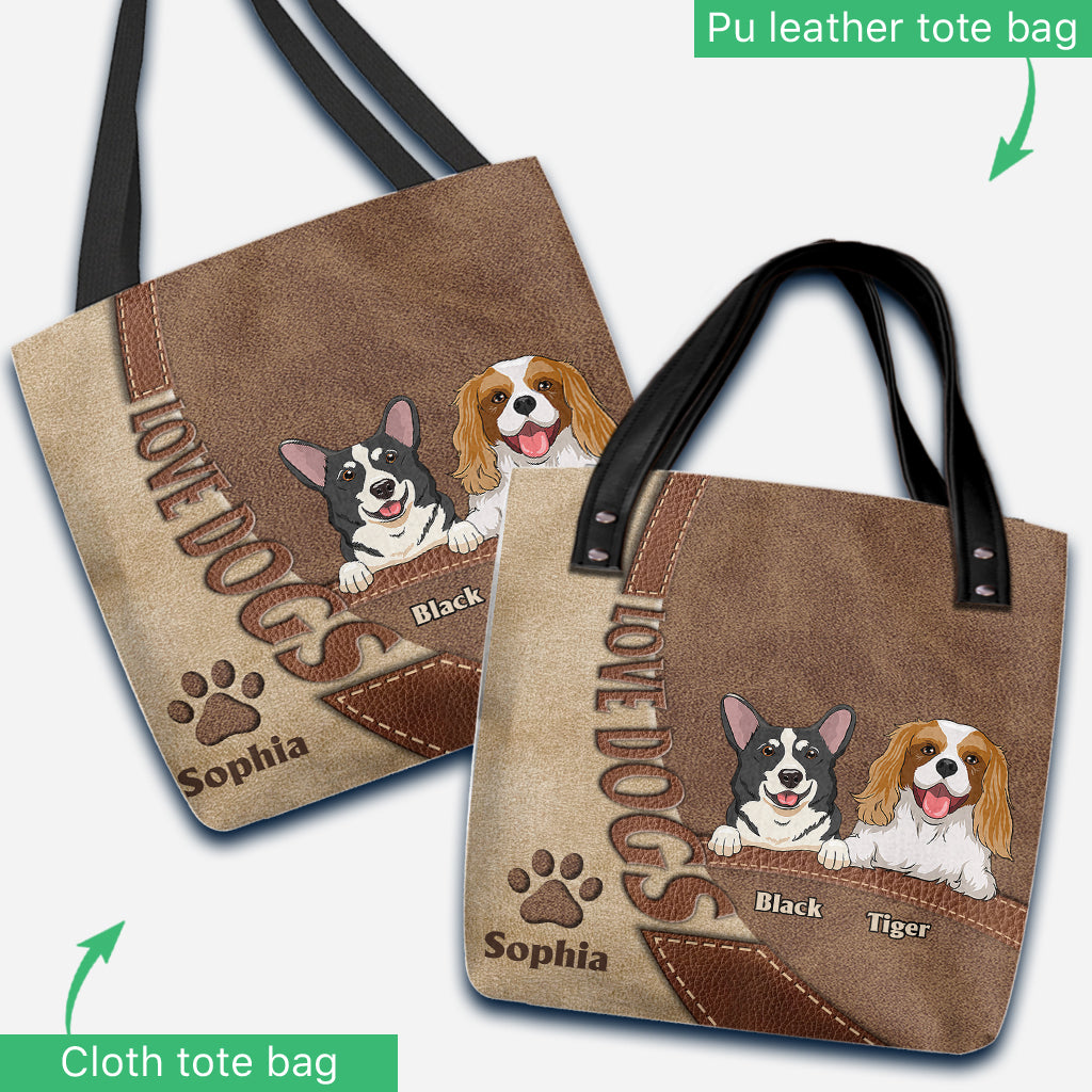 Love DogCat - Personalized Dog Tote Bag