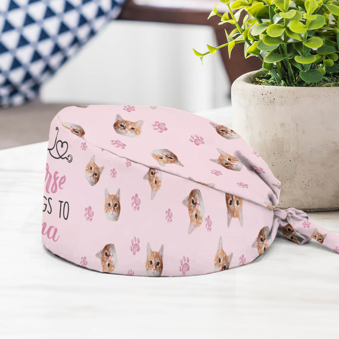 This Human Belong To - Personalized Nurse Scrub Cap