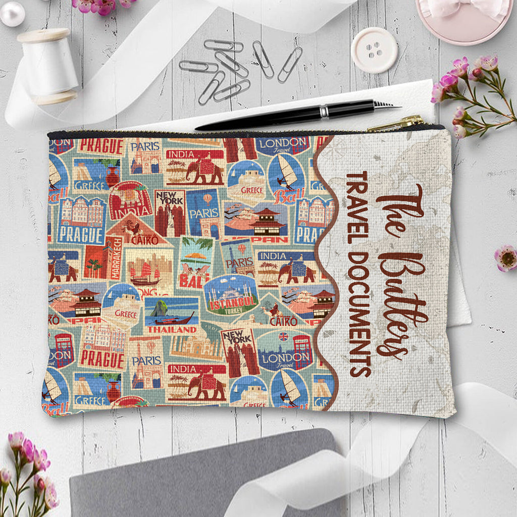 Familienreisedokumente – personalisierte Reisetasche