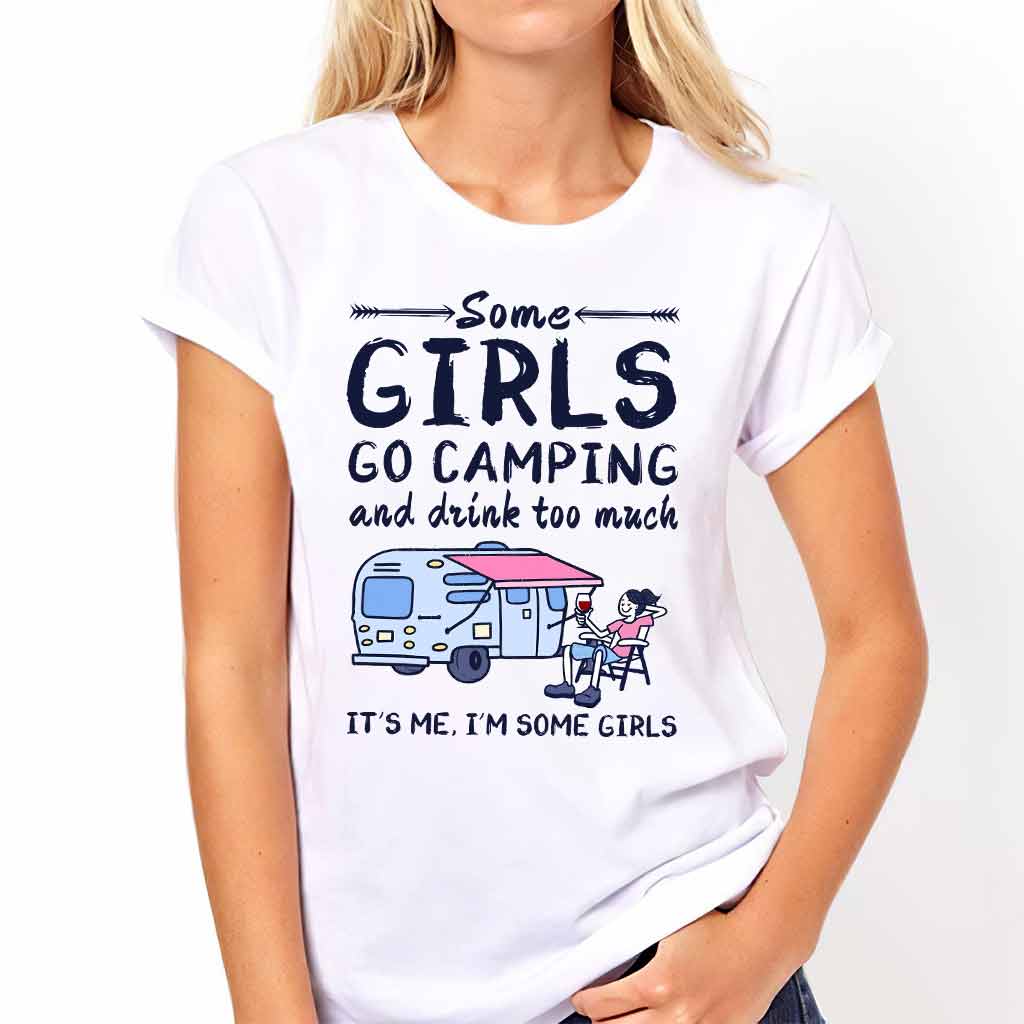 Manche Mädchen gehen zelten und trinken zu viel – Camping-T-Shirt und Hoodie 112021
