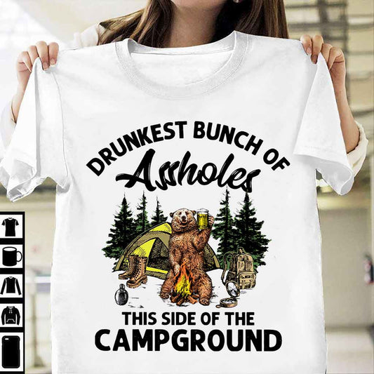 Die betrunkenste Bande diesseits des Campingplatzes – Camping-T-Shirt und Hoodie 112021