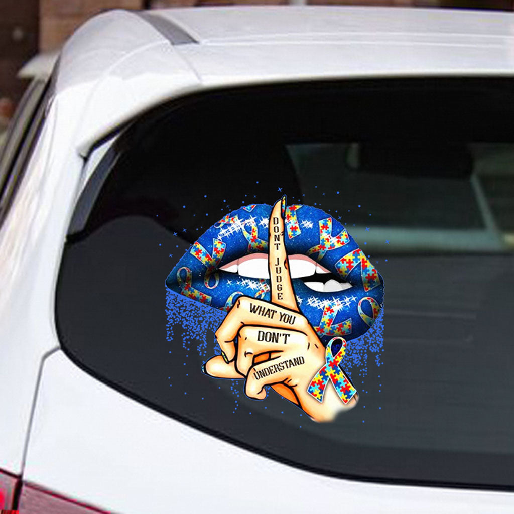 Urteile nicht über Dinge, die du nicht verstehst – Aufkleber zur Sensibilisierung für Autismus (Vollversion, 112021)