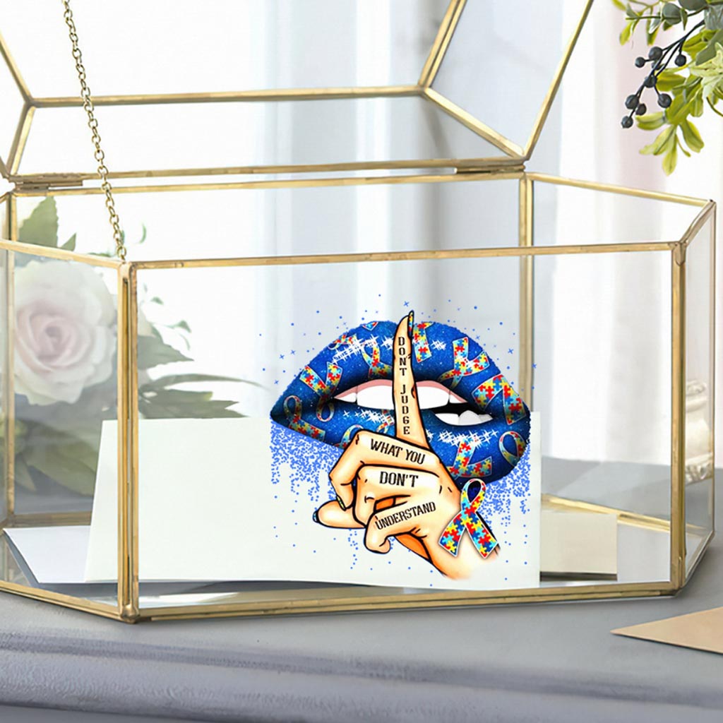 Urteile nicht über Dinge, die du nicht verstehst – Aufkleber zur Sensibilisierung für Autismus (Vollversion, 112021)