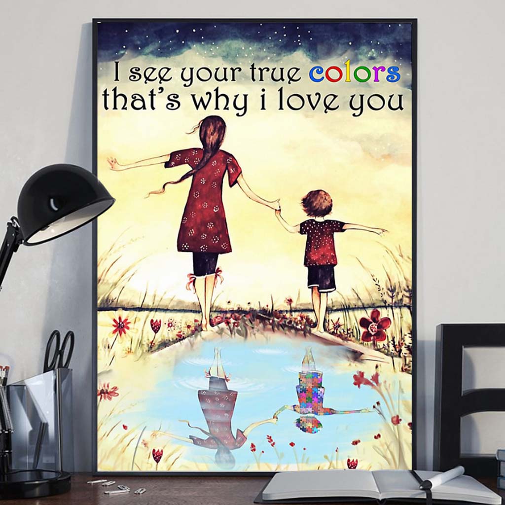 I Love Someone With Autism - Autism Awareness Poster 112021