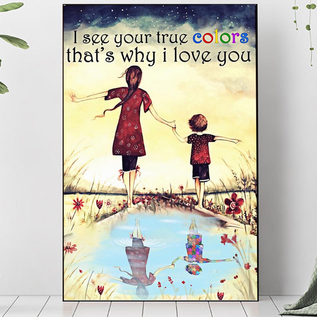 I Love Someone With Autism - Autism Awareness Poster 112021