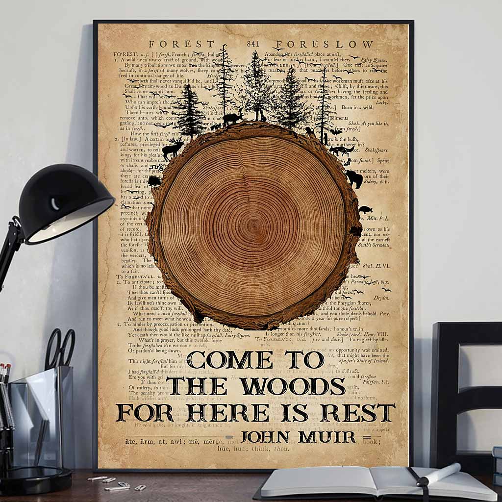 Komm in den Wald – Campingplakat 112021