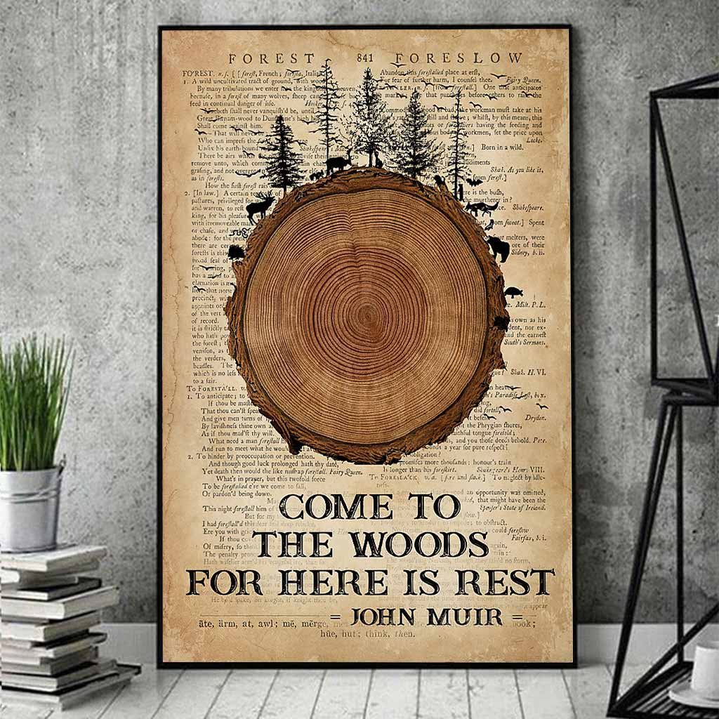 Komm in den Wald – Campingplakat 112021