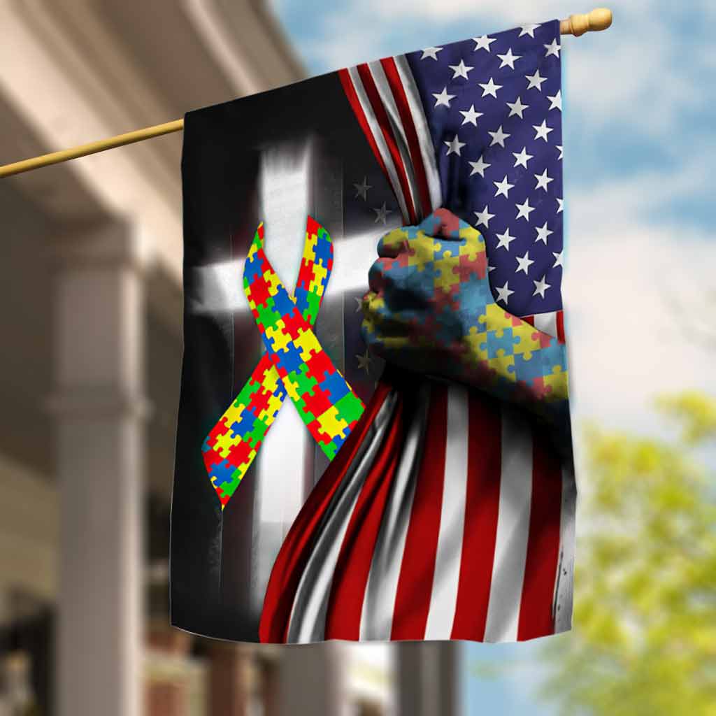 Autismus-Aufklärung – Hausflagge 112021