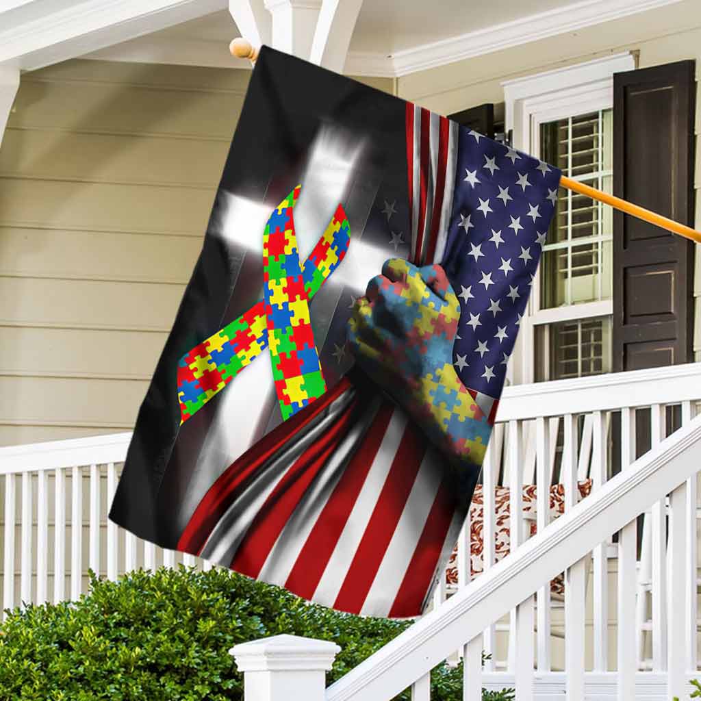 Autismus-Aufklärung – Hausflagge 112021