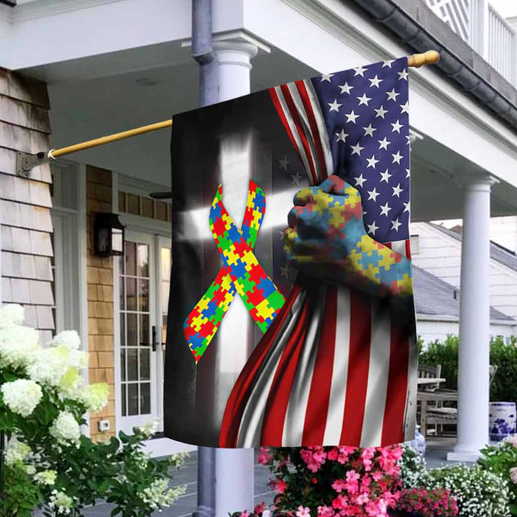 Autismus-Aufklärung – Hausflagge 112021