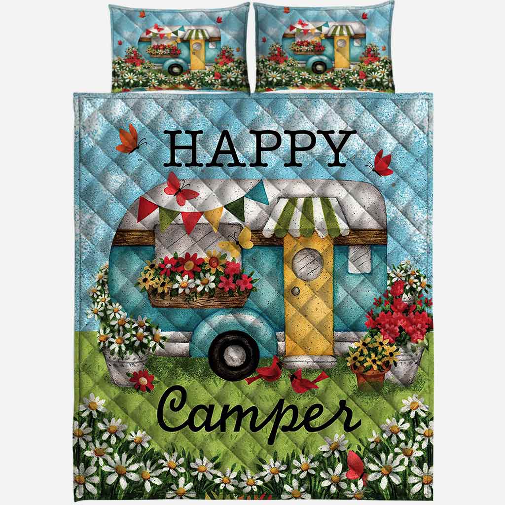 Happy Camper - Camping Quilt Set 112021