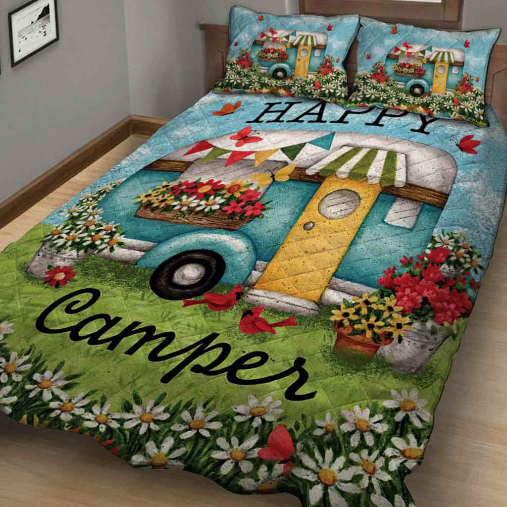 Happy Camper - Camping Quilt Set 112021