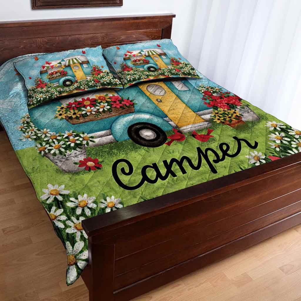 Happy Camper - Camping Quilt Set 112021