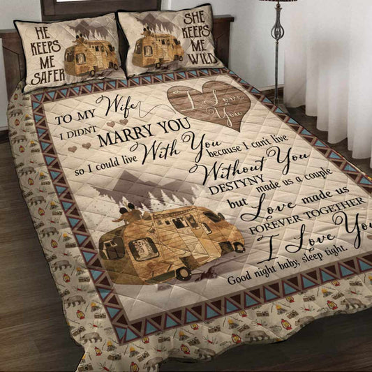 Ich wähle dich – Camping-Bettdecken-Set 112021