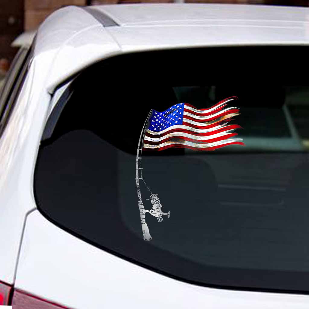 Amerikanischer Angelaufkleber Komplett 112021