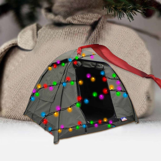 Campingartikel-Kollektion – Weihnachts-Camping-Ornament (beidseitig bedruckt)