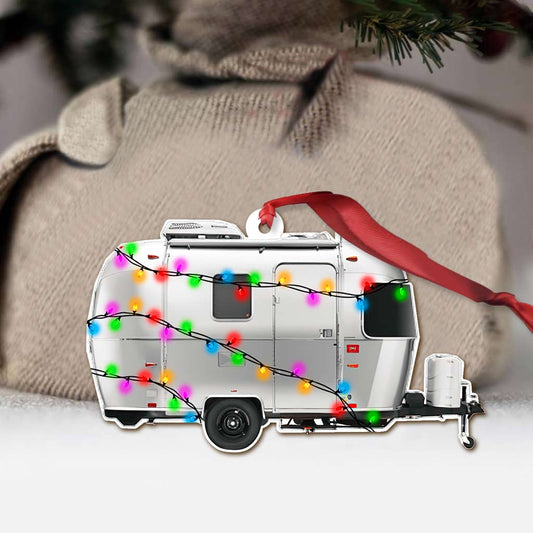 Campingartikel-Kollektion – Weihnachts-Camping-Ornament (beidseitig bedruckt)